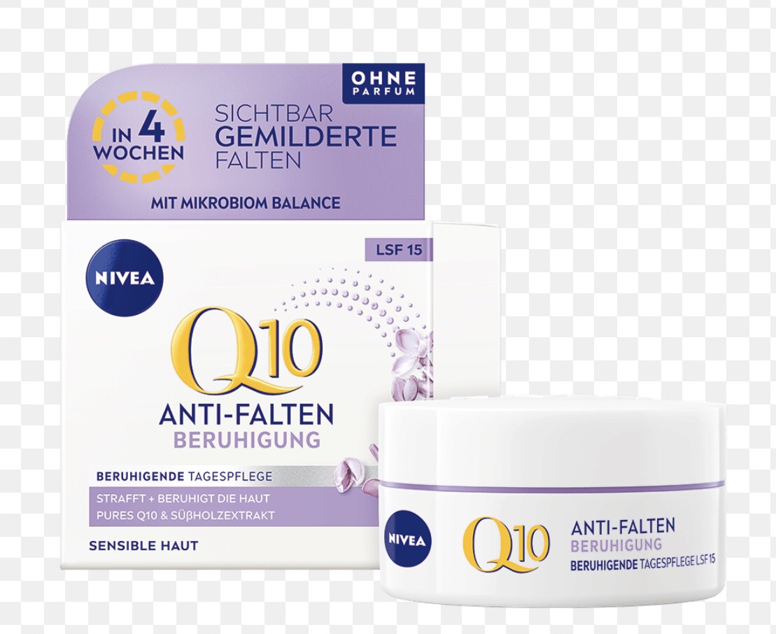 Nivea - Kem dưỡng da chống nhăn, lão hóa ban ngày Nivea q10 anti falten + beruhigung LSF 15 50ml