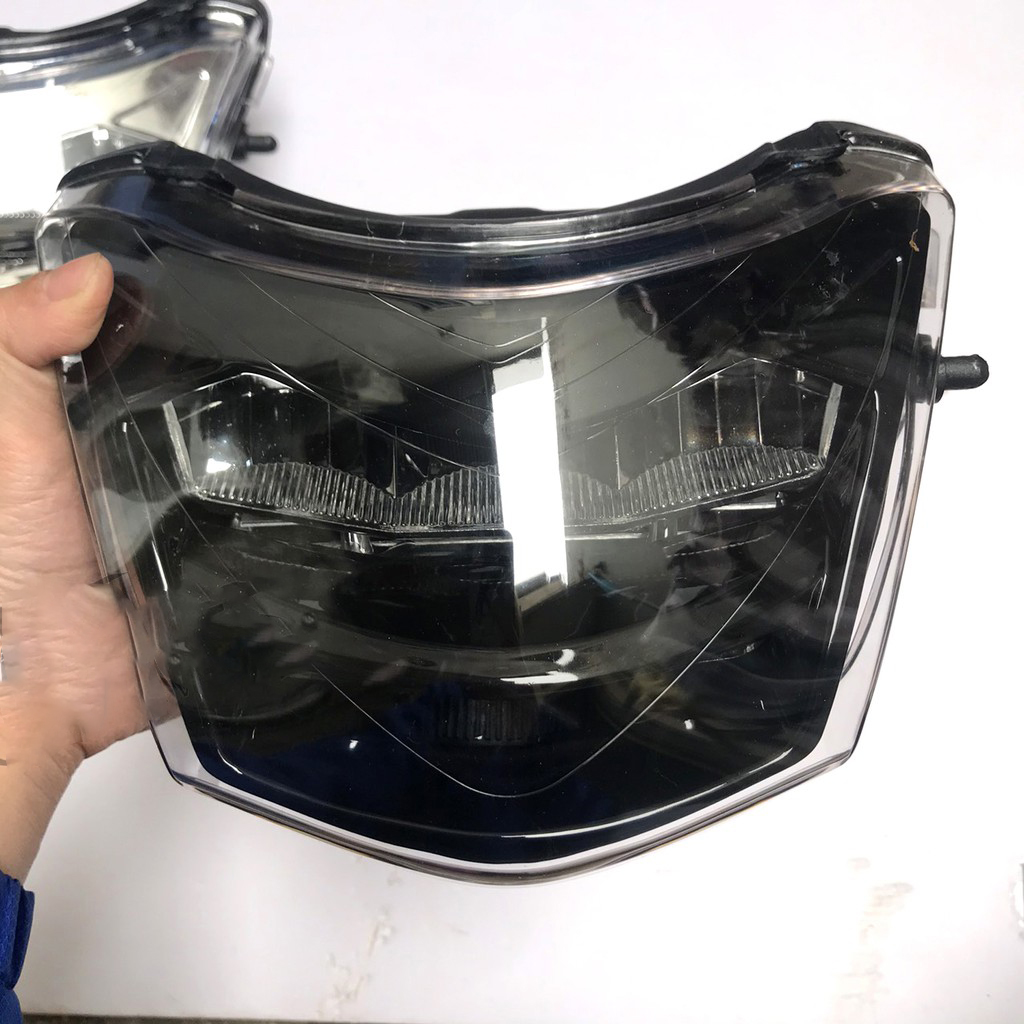 Pha đèn LED 2 tầng xe Wave MÀU ĐEN -wave 50cc wave 100 wave rs