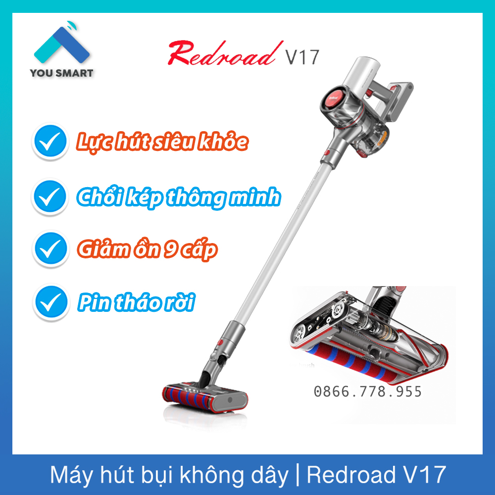 Máy Hút Bụi Không Dây Cầm Tay Xiaomi Redroad V17 Chính Hãng - BH 24T.