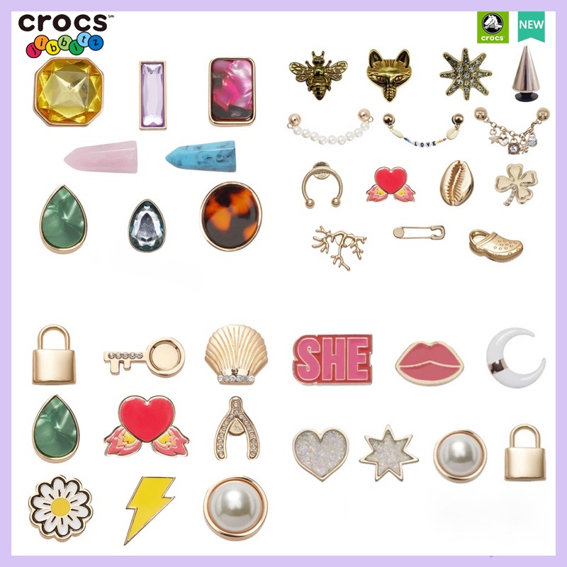 Nút Kim Loại Trang Trí Giày Cao Cấp chamr dép crocs