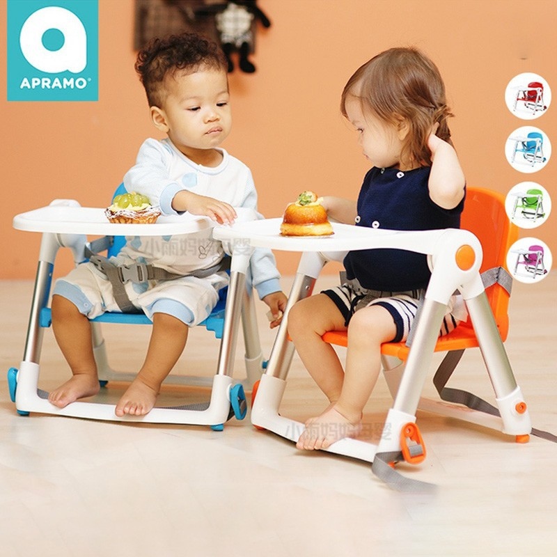 [FREESHIP] Ghế ăn dặm gấp gọn siêu nhẹ Apramo Flippa Dining Booster cho bé từ 6 tháng đến 3 tuổi có thể đi du lịch
