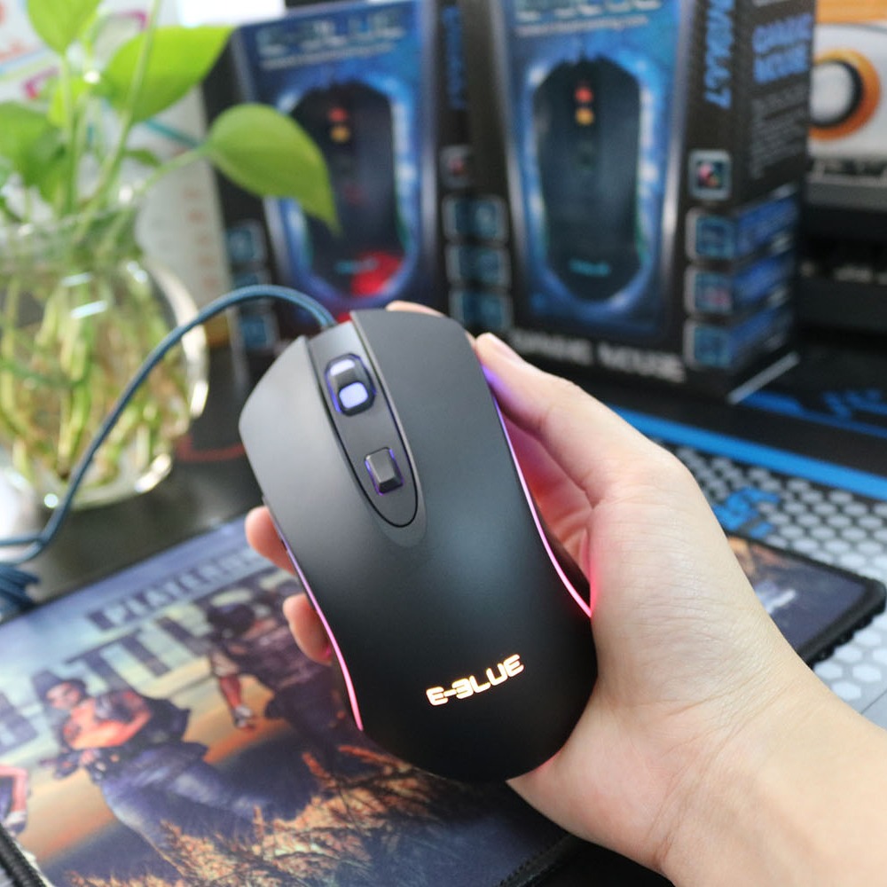 Chuột chơi game e-blue ems667 rgb led 3500dpi, cảm biến avago 3050 i gaming mouse e-blue ems667 led rgb