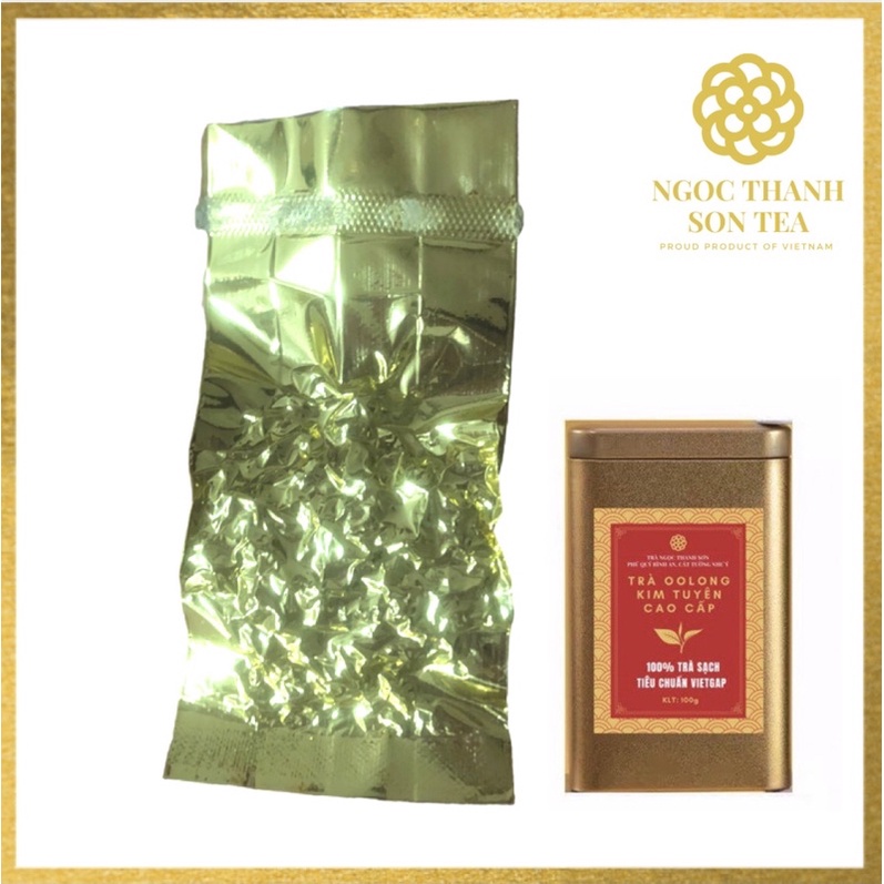 Tép trà mẫu thử Trà Oolong Kim Tuyên Trà Ngọc Thanh Sơn - Trà sạch VietGAP - Gian hàng chính hãng