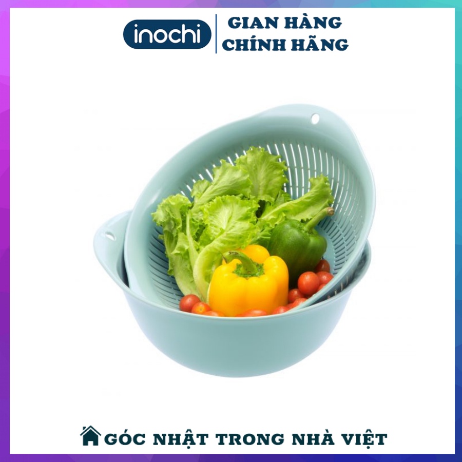 Bộ thau rổ nhựa đa năng cao cấp yoko inochi zise 23cm-30cm-35cm.