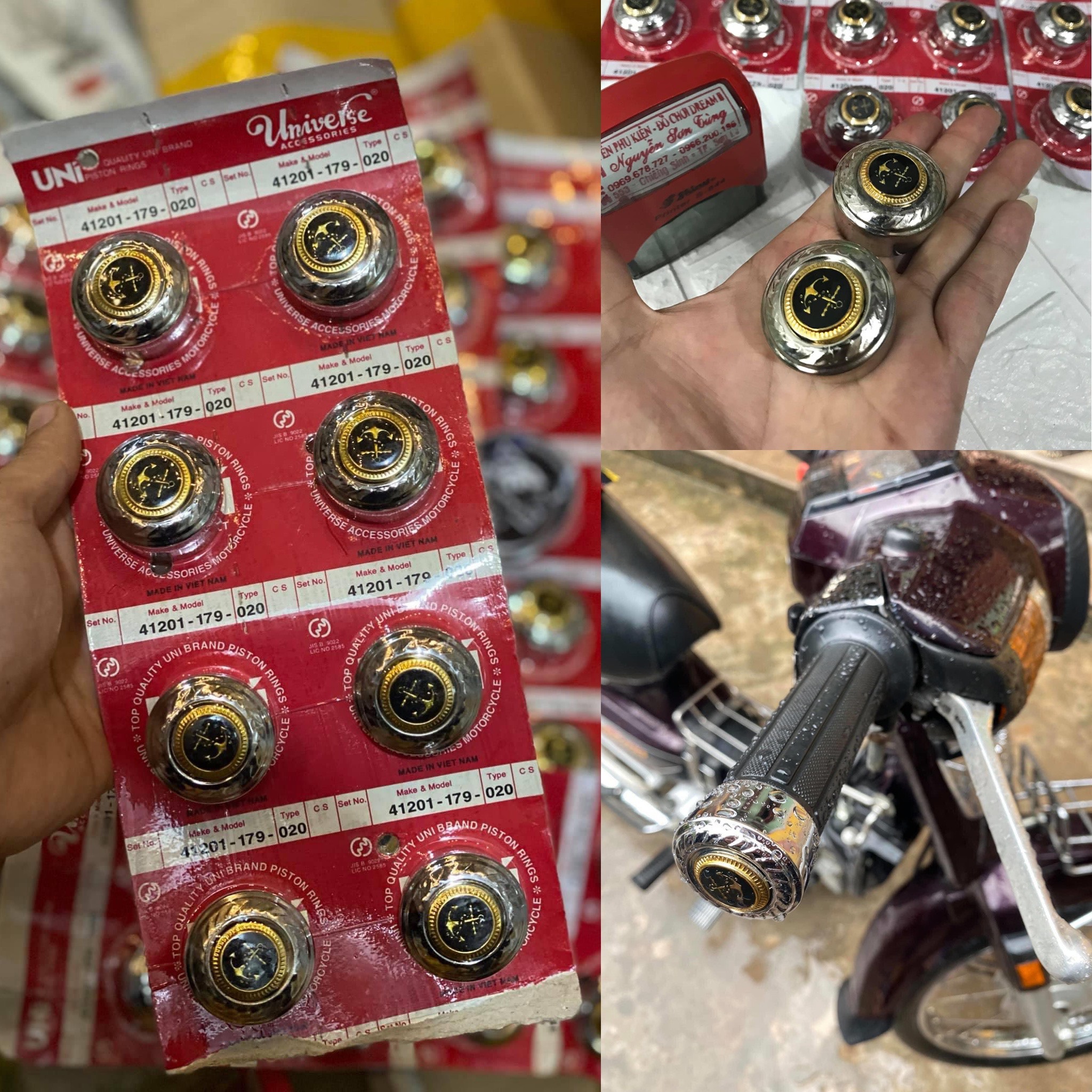 Chụp tay nắm hình mỏ neo xe Dream,Wave ( Giá 1 đôi )