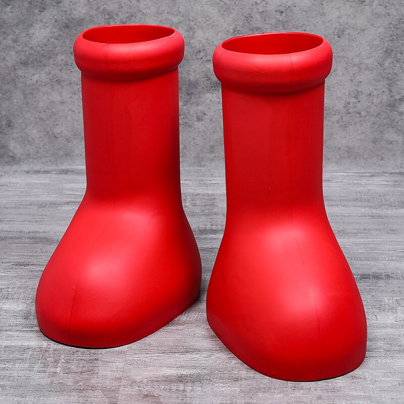 AA18-Big Red Boots Big Rain Boot EVA women Cartoon Child Street Fashion
