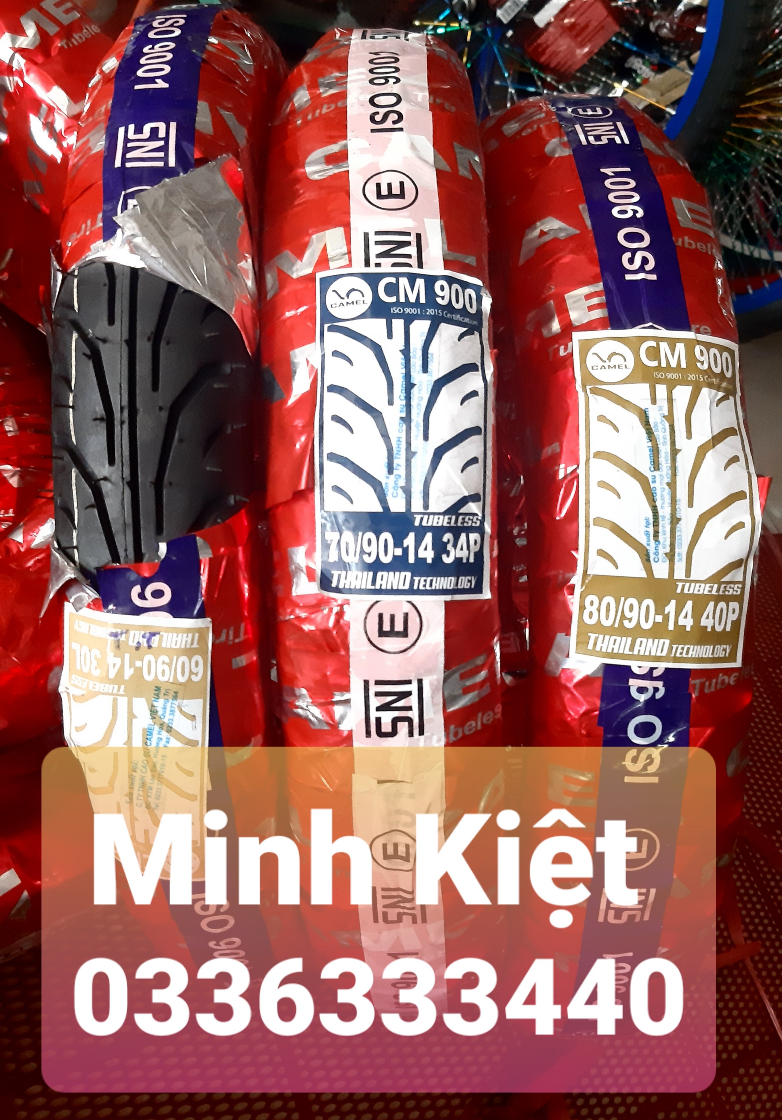 Vỏ camel 14 cho xe tay ga honda 60/90-14 ; 70/90-14; 80/90-14