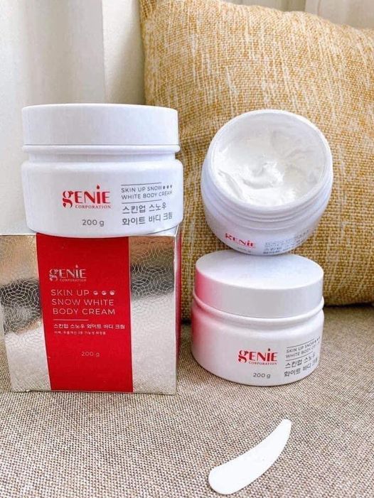 Kem dưỡng trắng da body tinh thể nước Genie Snow White