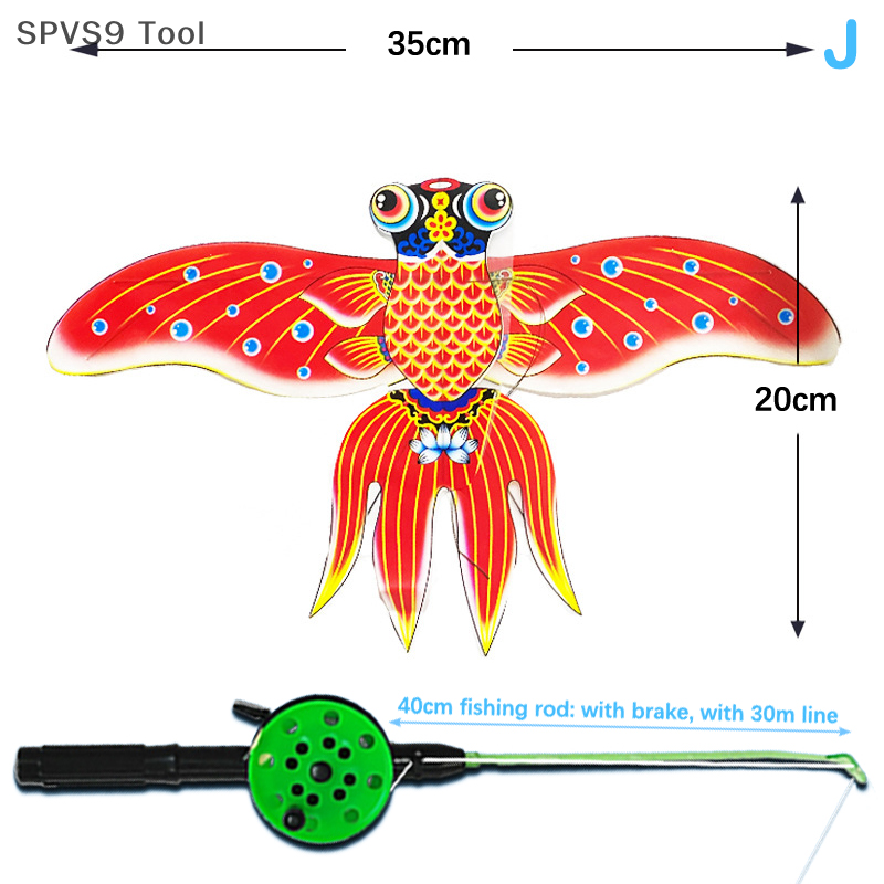 SPVS9 Tool Diều 1 Bộ diều đồ chơi trẻ em diều Đại Bàng bướm hoạt hình diều