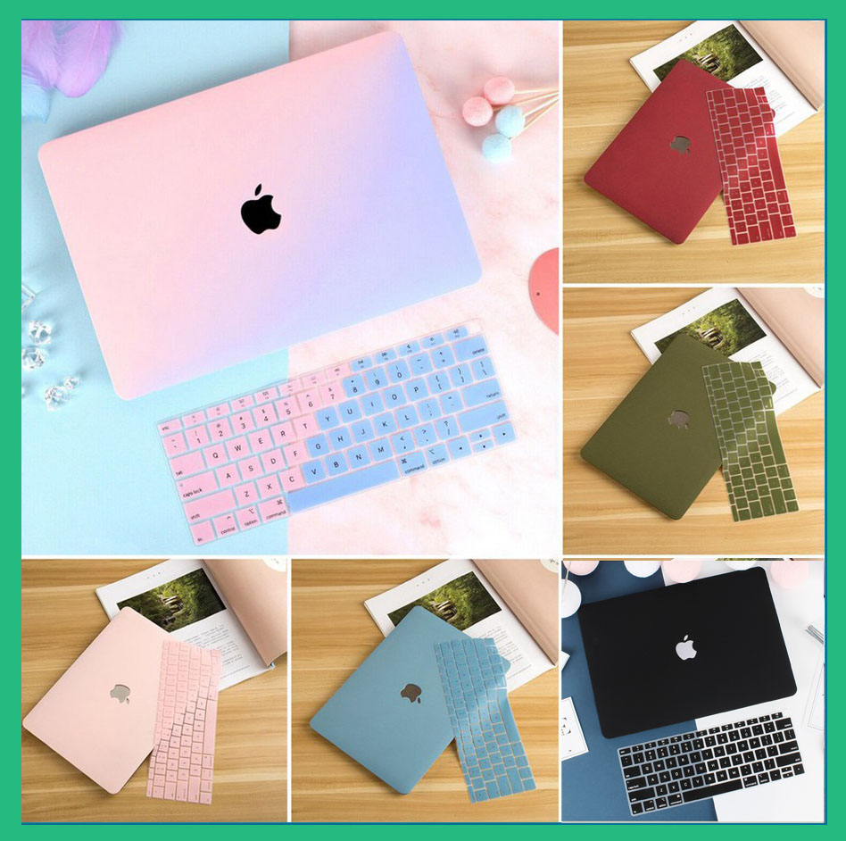 [[HOT]] Combo Ốp + Phủ Phím Dành Cho New Macbook Air M2, Macbook Air 2018 - 2020 M1 (tặng kèm bọc chống gãy dây sạc)