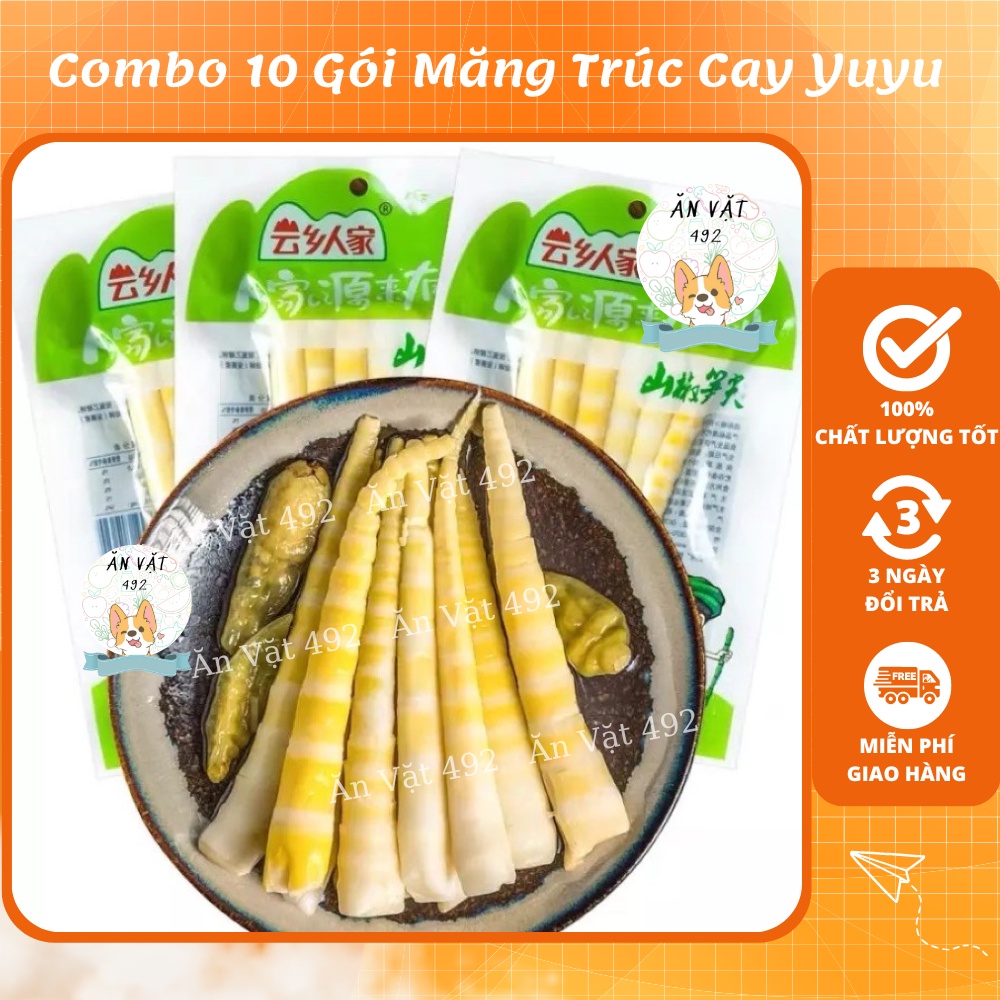 Combo 10 gói măng trúc yuyu cay tứ xuyên 110g - ăn vặt 492
