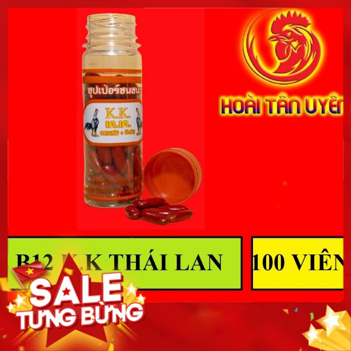Th.uốc nuôi b12 k.k thái bổ máu dành cho gà đá 100 viên