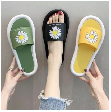 [HCM]Dép Quai Ngang Nữ Hoa Cúc Hottrend 2020 Đế Hơi Siêu Êm Siêu Đẹp
