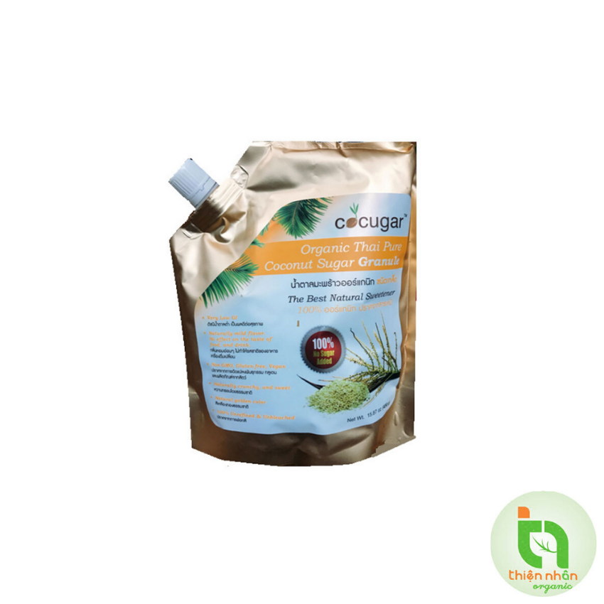 Đường dừa hạt Thái Lan hữu cơ Cocugar (450g)