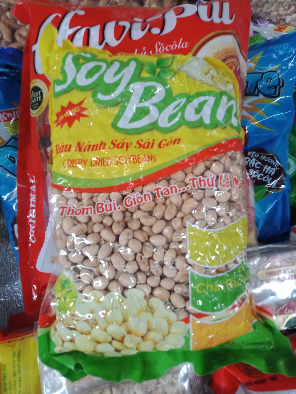 1 gói đậu nành sấy sài gòn loại ngon.Cam kết hàng chất lượng. 1 gói đậu nành sấy sài gòn loại ngon.Cam kết hàng chất lượng