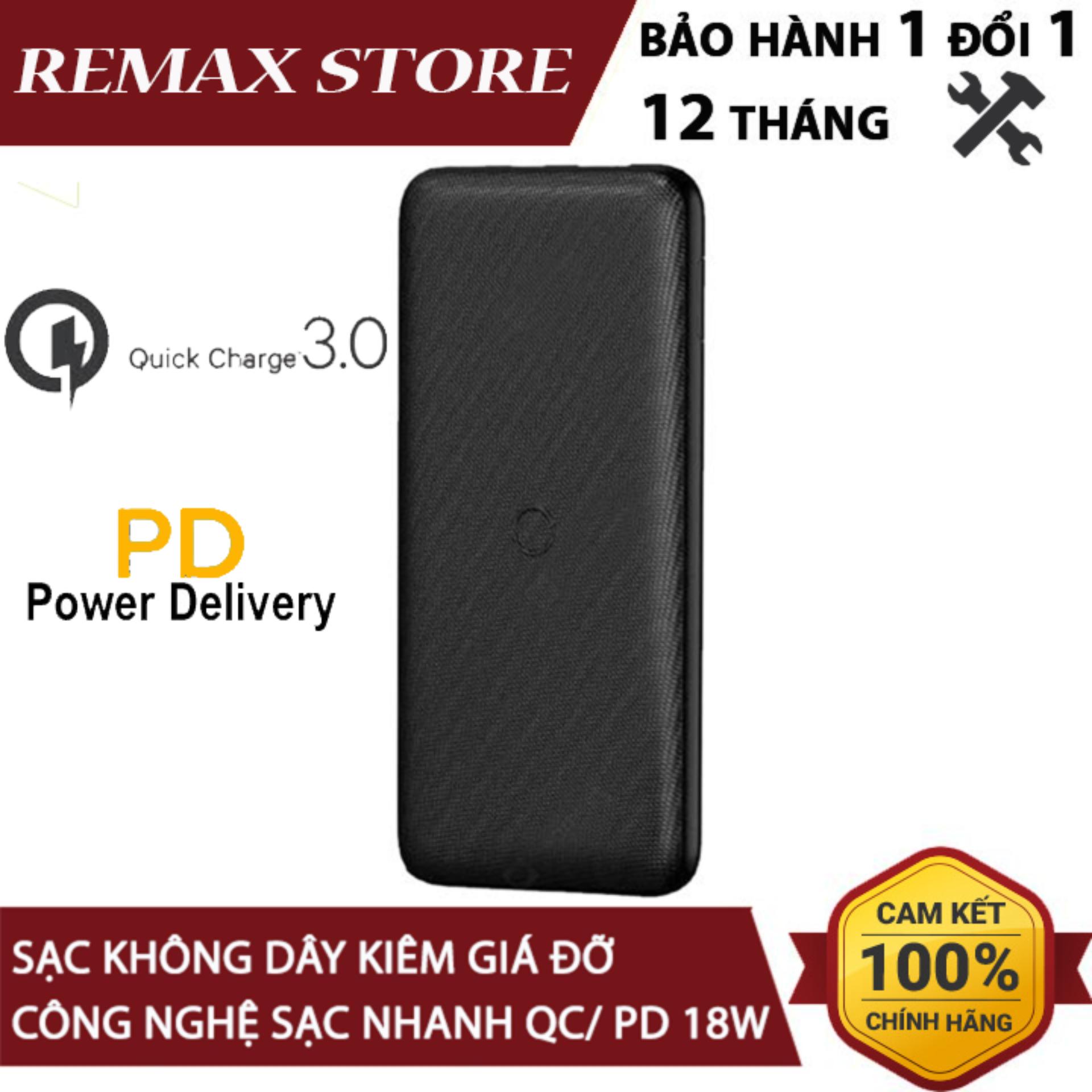 Pin dự phòng không dây remax rpp-152 resu series 10000mah sạc nhanh fast charging