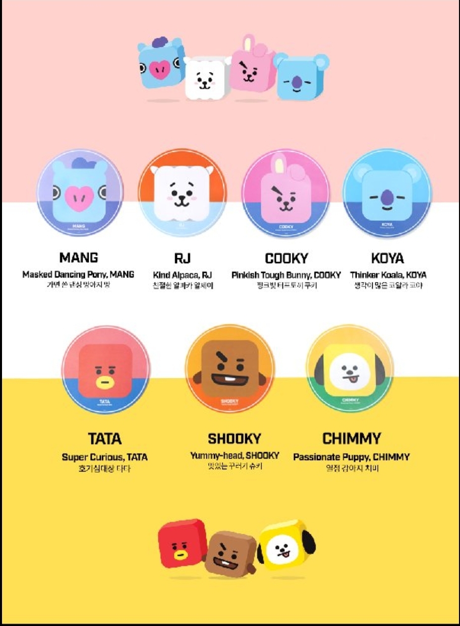 MIẾNG LÓT CHUỘT PVC BT21 BABY HÀNG CHÍNH HÃNG