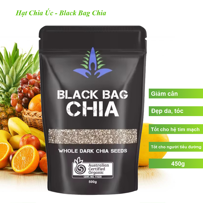 Hạt chia Úc - Black Bag Chia, 450g