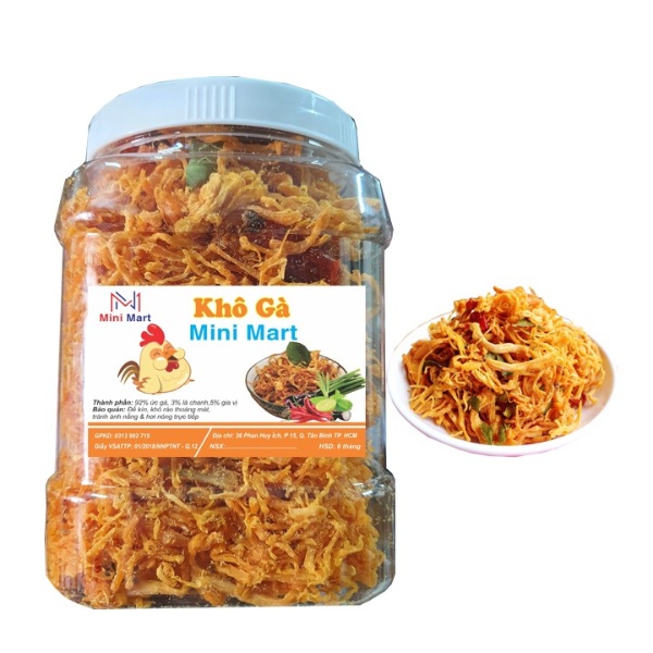 1kg Khô gà lá chanh cay ngon siêu Việt