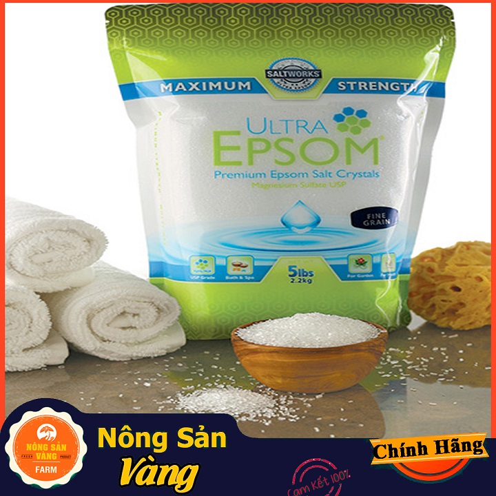 Muối Epsom Chuẩn Nhập Khẩu Mỹ - túi 300g Fine Grain - thanh lọc cơ thể