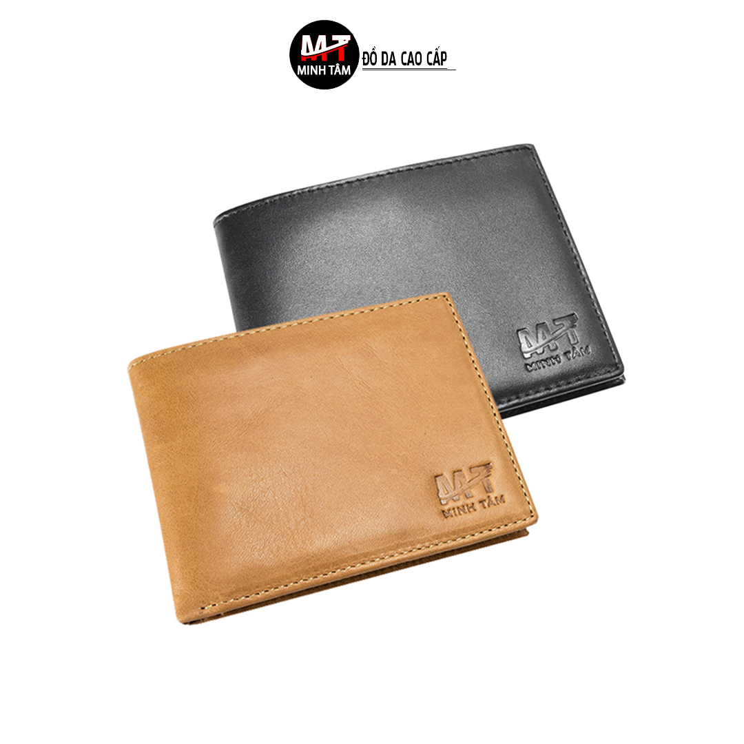 Ví Bóp Nam Minh Tâm Da Bò Cao Cấp , Ngăn Rộng Rãi , Đựng Vừa Các Loại Giấy Tờ MT101-03 , 2 màu