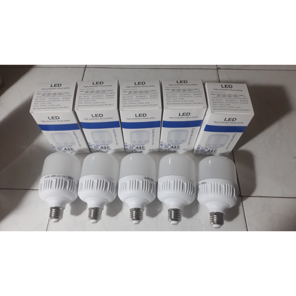 5 bóng đèn led 20w