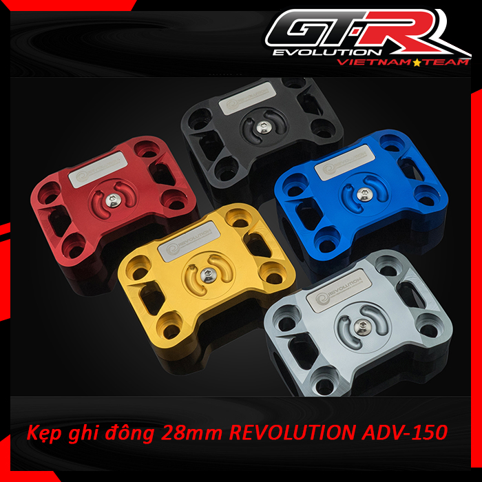 Kẹp ghi đông phi 28mm tích hợp kẹp điện thoại revolution adv150 adv160