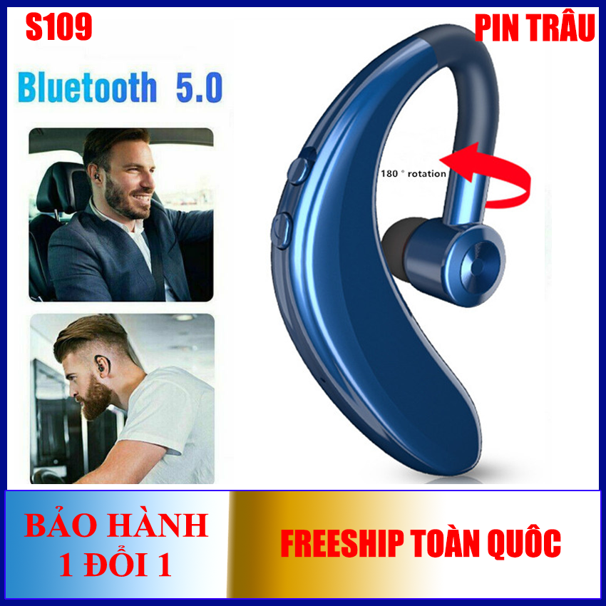 Tai nghe Bluetooth 5.0 S109 tai nghe không giây kèm mic cao cấp sử dụng âm thanh HiFi (hàng nhập)