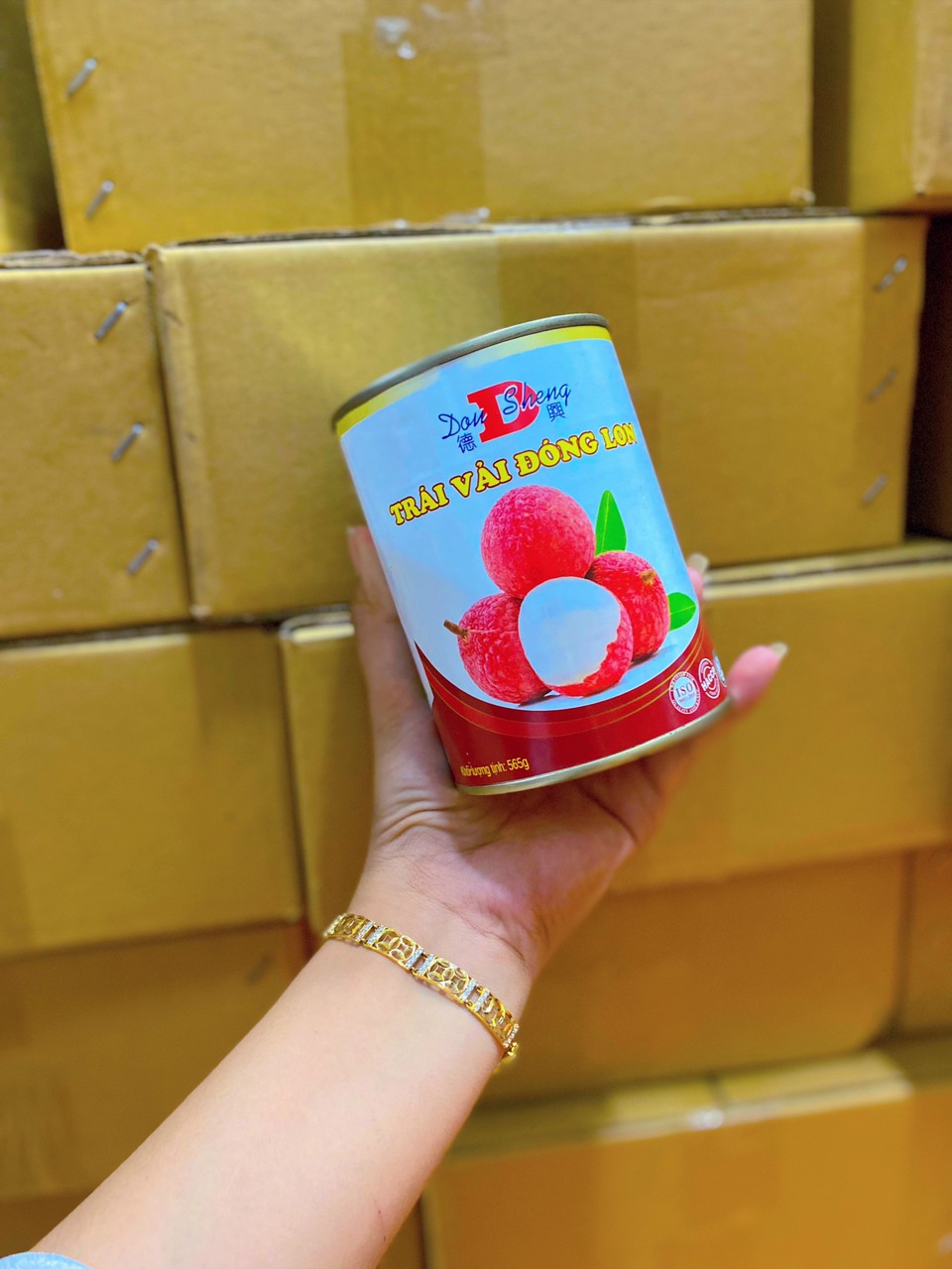 Combo 3 lon vải thiều thái lan ngâm nước đường -556g