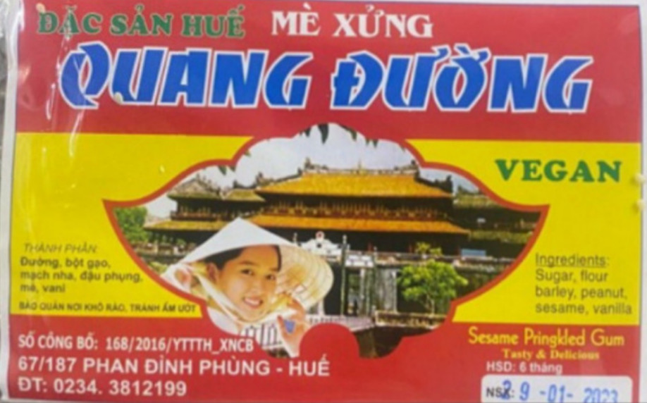 Mè xửng Quang Đường 250g Đặc sản Huế Ăn vặt hấp dẫn