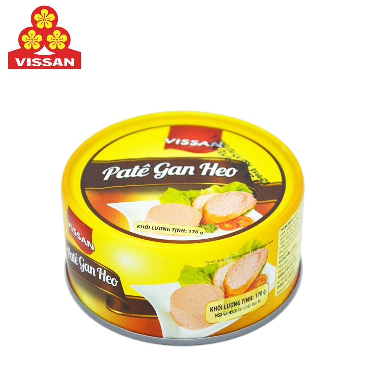 Pate gan heo pork liver paste vissan 170 gram