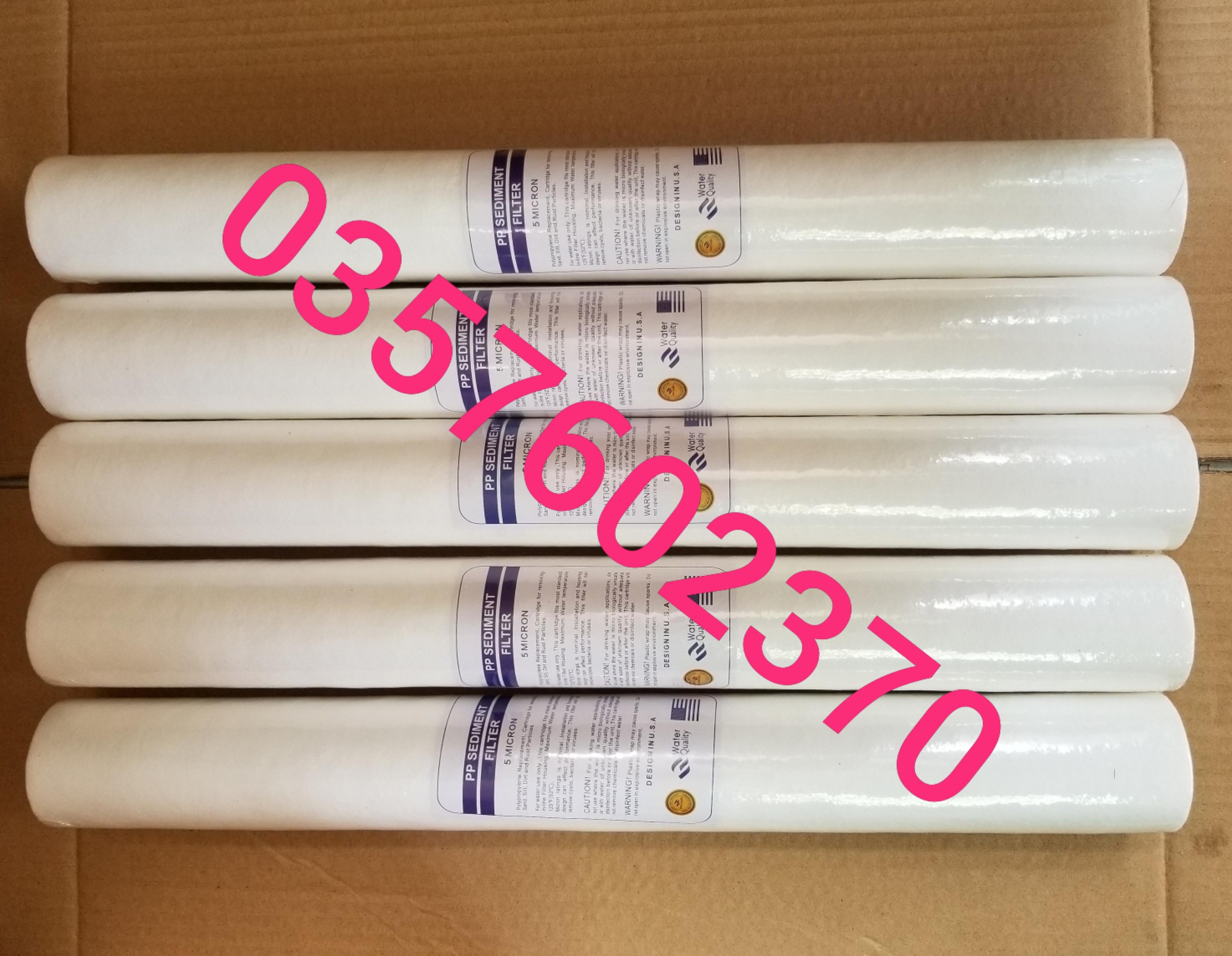 Combo 5 lõi lọc nước số 1 ppf 20inch