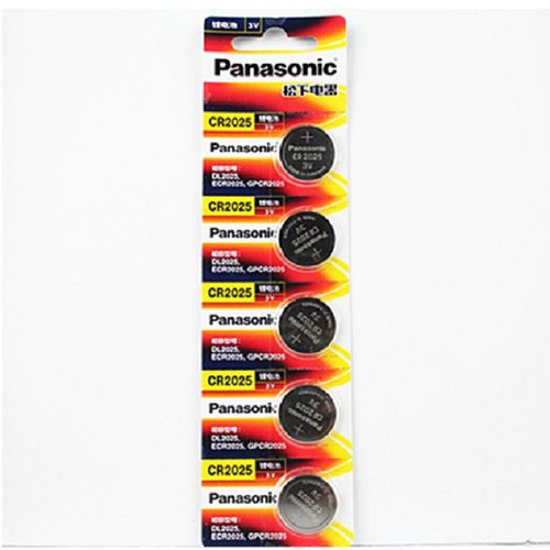 Pin đồng hồ, điều khiển panasonic cr2025 - vỉ 5 viên