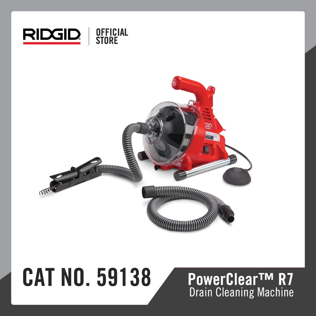 Máy thông tắc đường ống gia đình RIDGID Power Clear R7 Cat No 59138
