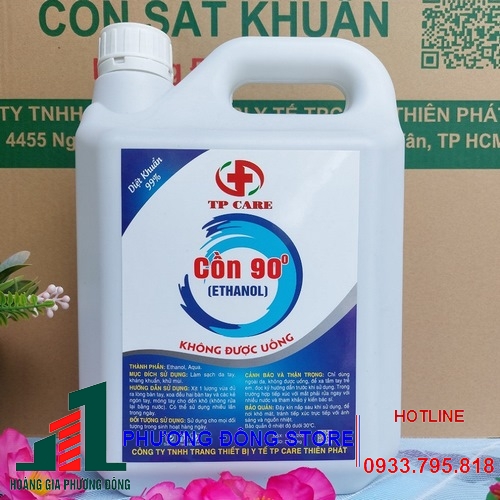 Cồn 90 độ can 5 lít