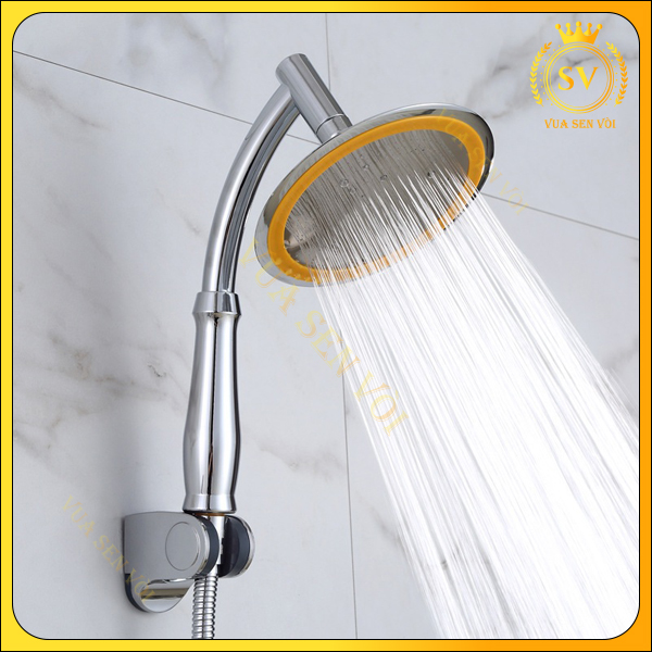 Bộ bát sen, vòi sen loại mặt to 15cm - bát sen , dây sen inox 1,5m, cài sen abs