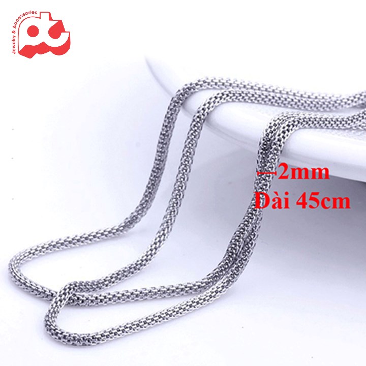 DÂY CHUYỀN INOX NAM 2MM PHONG CÁCH HÀN QUỐC trangsucpt PTDCNA41