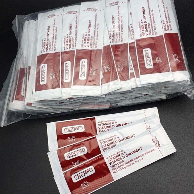 Dưỡng mày môi sau phun xăm vitamin ad gói, dưỡng kích màu sau xăm