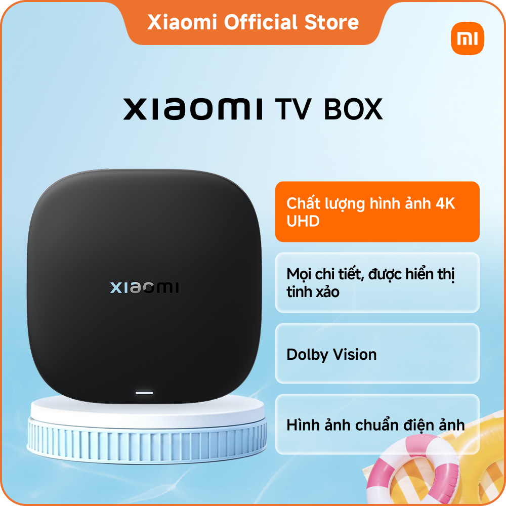 Xiaomi Tv Box S (3Rd Gen) Eu | Google TV Hỗ Trợ 4K HDR10+ | Kết Nối Bluetooth 5.2 | Xem Phim Online