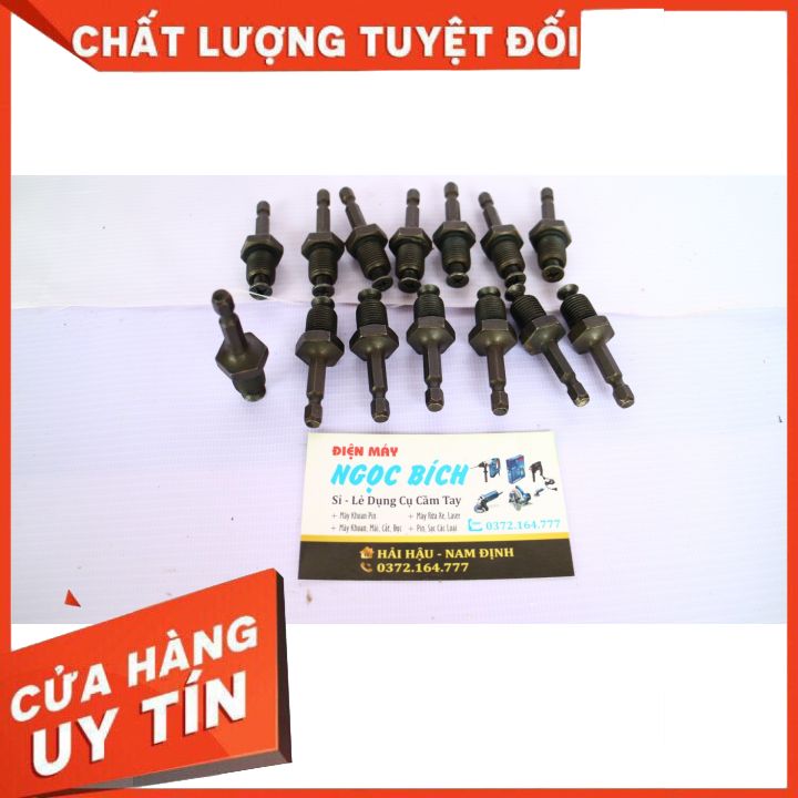 Đầu Chuyển Lục Giác Sang Đầu Kẹp Mũi khoan 13mm ( ren 12.7mm).