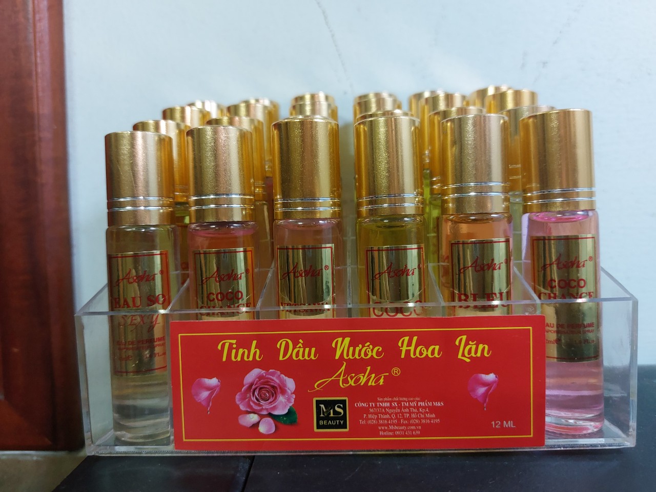 Mẫu thử nước hoa lăn nam nữ 12ml asoha
