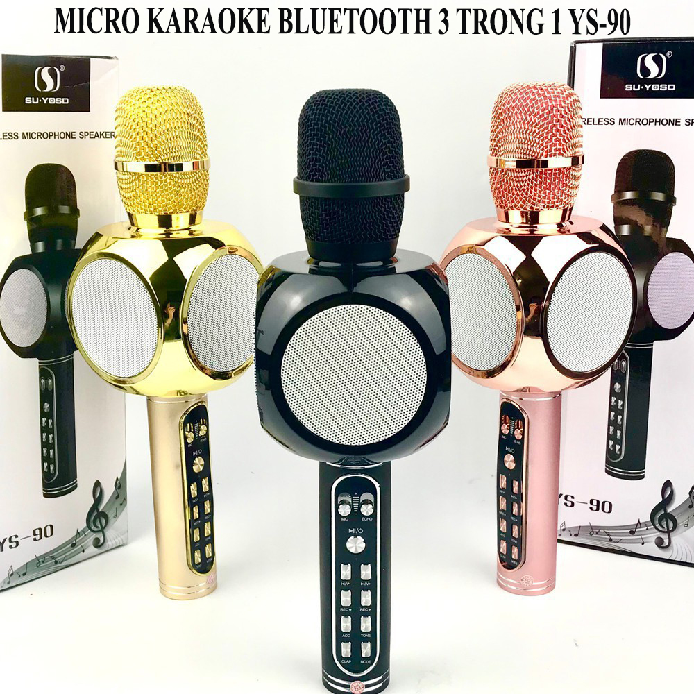 - Mic Karaoke Ys 90 Cap Cấp Hàng Chuẩn Âm Thanh Chắc To Rõ - Mic karaoke YS-90 Kèm Loa Âm Thanh Hay Bass Chuẩn Mua Bán  Micro Với Giá Gẻ-Bảo Hành 1 Đổi 1 Toàn Quốc.