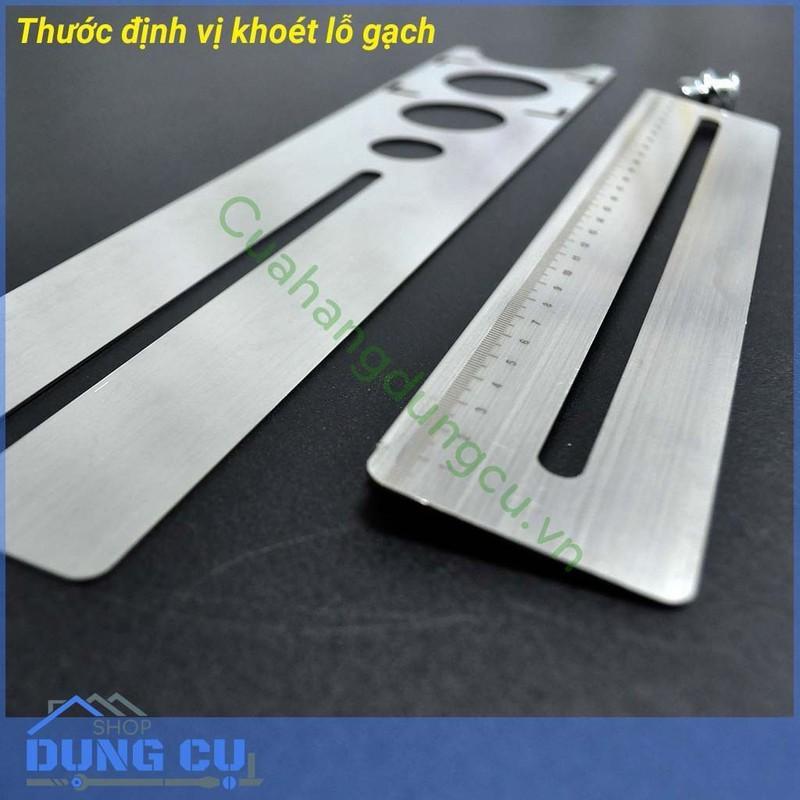 Thước định vị khoan lỗ gạch INOX siêu cứng