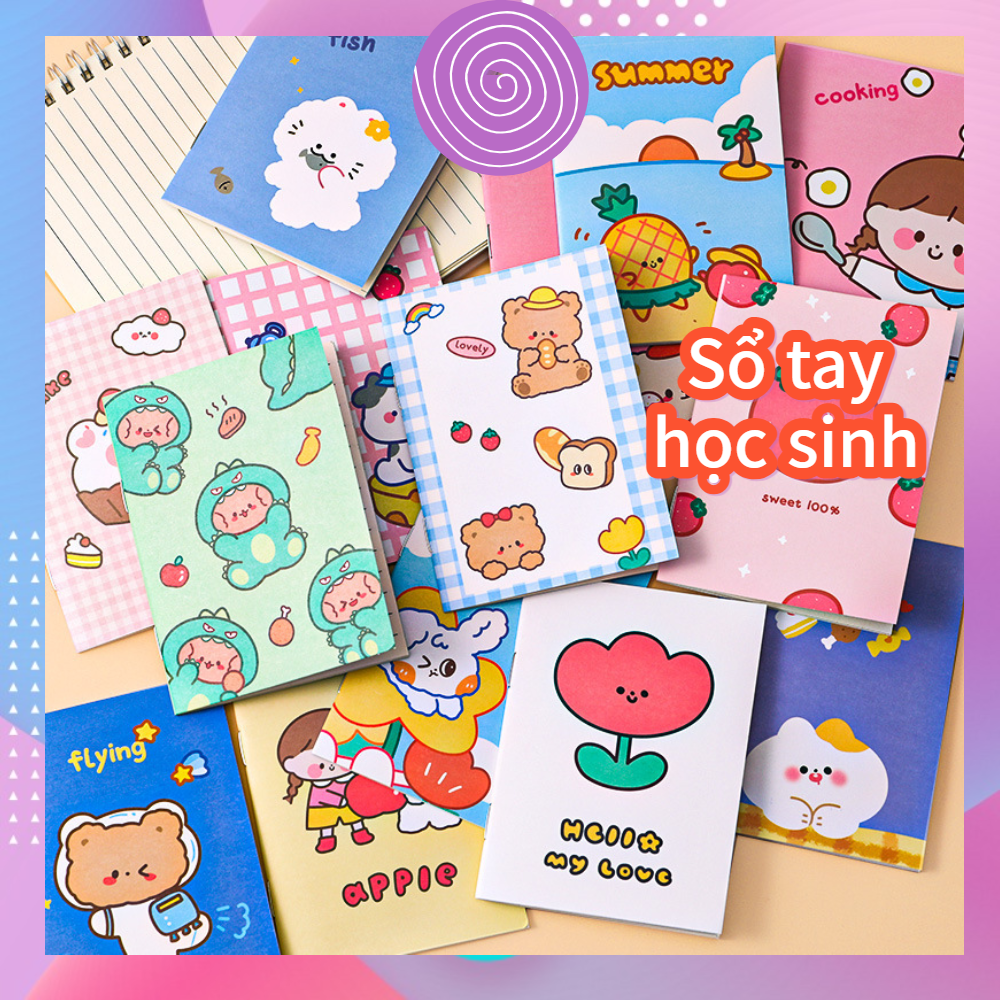 Sổ tay nhỏ , sổ tay ghi chép, notebook quà tặng học sinh, Sổ Nhật ký học sinh văn phòng phẩm