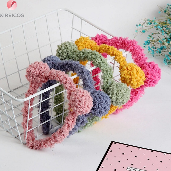 [HCM]Cài Tóc Lông Xù 2 Tai Nhỏ Siêu Cute