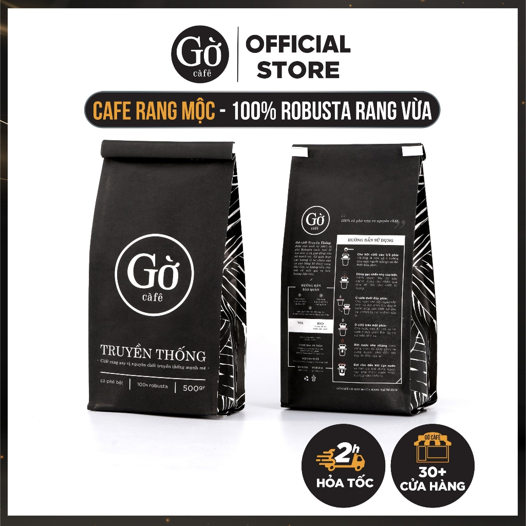 [Mua 250K cafe tặng Tép Cà Phê] gu TRUYỀN THỐNG (đắng vừa) 100% Robusta - Cà phê rang xay nguyên chất - Gờ cafe - 📌freeship📌