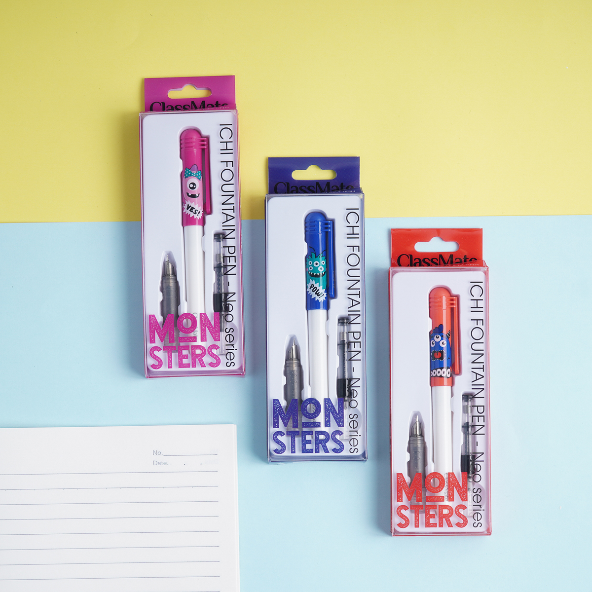 Bút Máy ICHI NEO Ngòi Kim Tinh Classmate Đa Dạng Mẫu Mã Màu Sắc Thích Hợp Cho Bé Mới Tập Viết CL-FP203