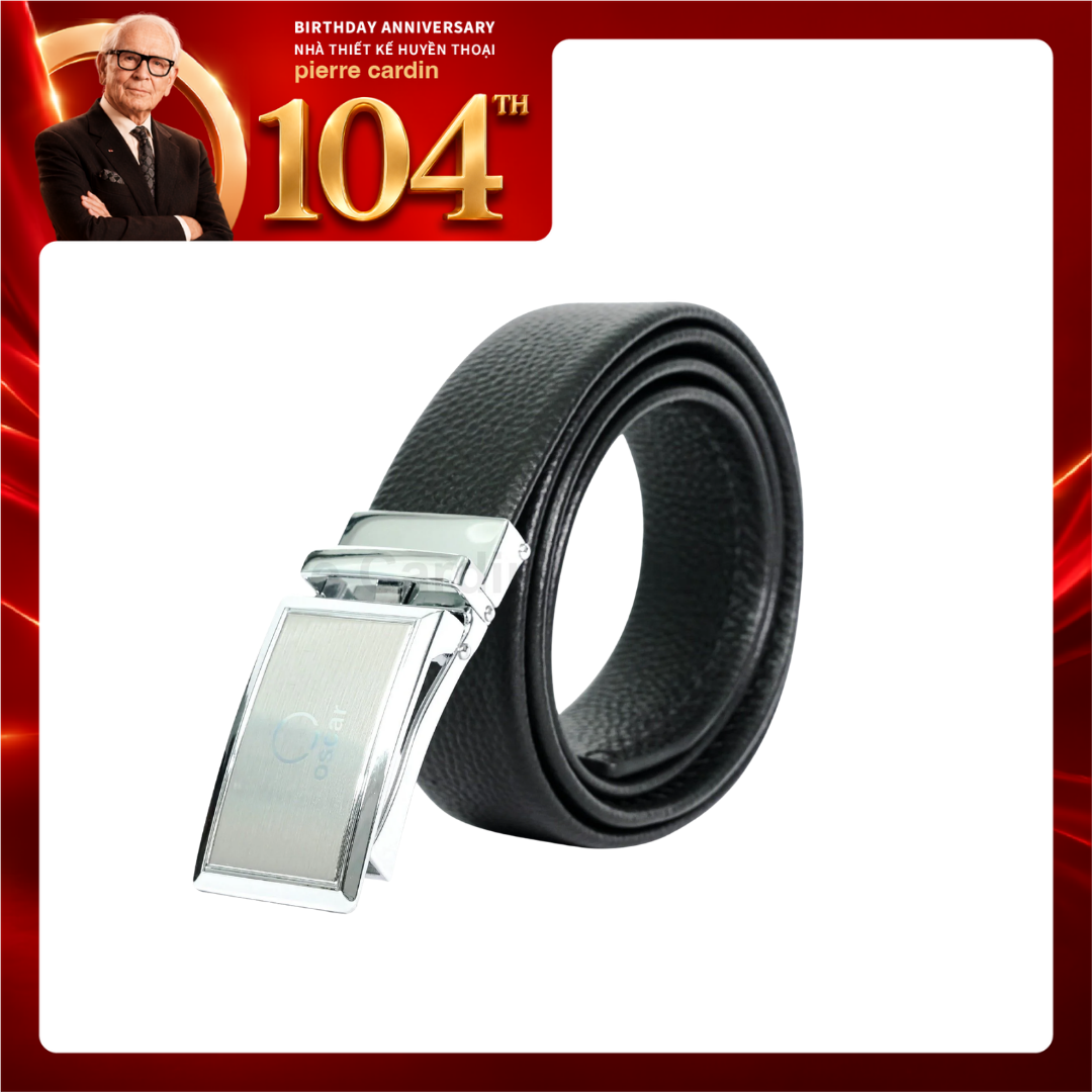 [New] Thắt lưng nam Oscar khóa tự động không gỉ, dây da bò thật sang trọng 067
