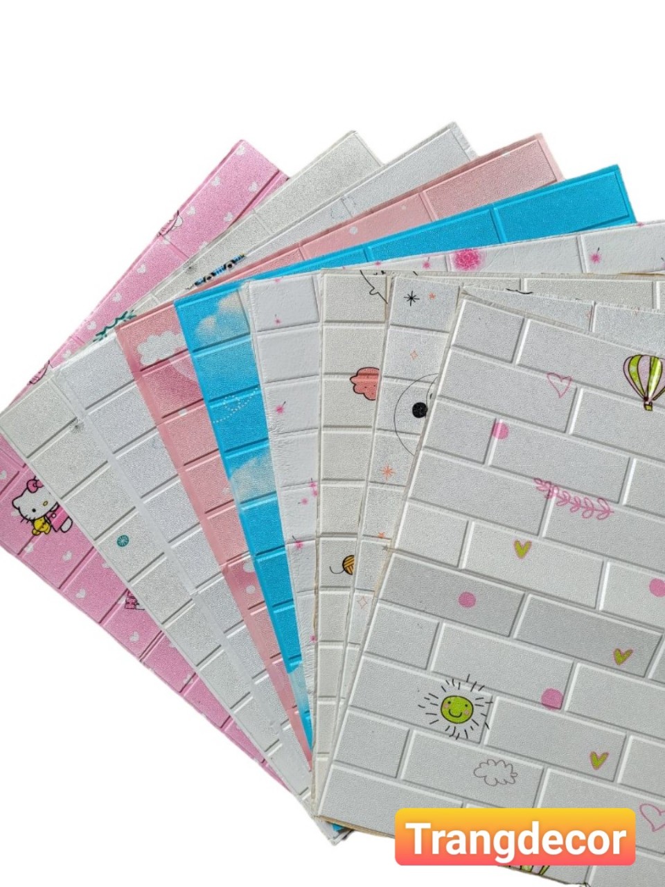 XỐP DÁN TƯỜNG HOẠT HÌNH 3D DỄ THƯƠNG. MIẾNG DÁN TƯỜNG CHO BÉ KHỔ LỚN 70X77CM