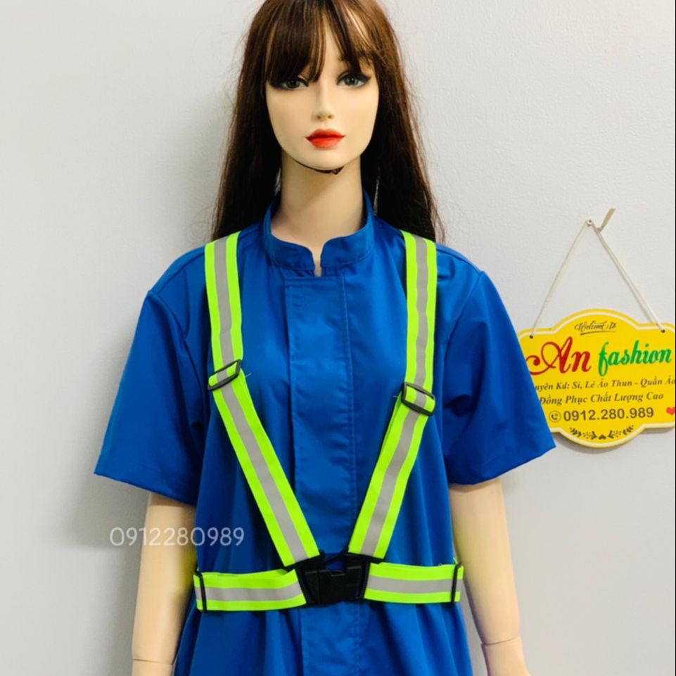 Dây đai phản quang thun co dãn để đi đêm, đi phượt, bảo hộ lao động _ Hình chụp thật
